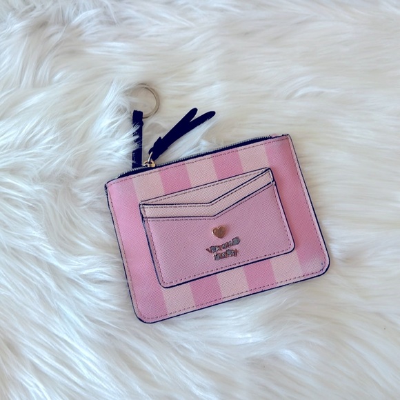 PINK Victoria's Secret Handbags - Pink Victoria’s Secret Signature Striped Coin Purse